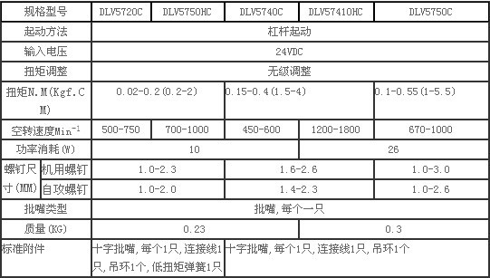 delvo电批 DLV5720C