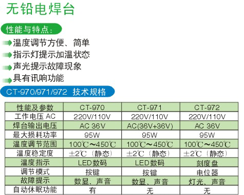 CT-972 无铅电焊台