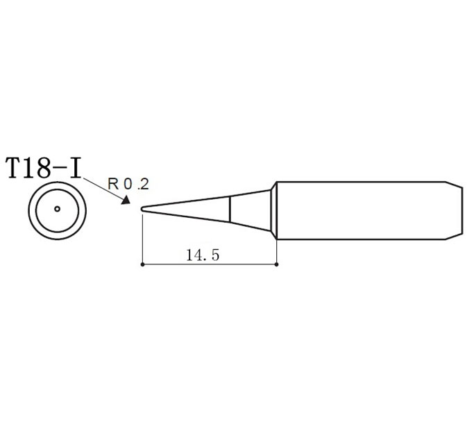 日本白光T18-I焊咀HAKKO T18-I烙铁头 恒温无铅烙铁头