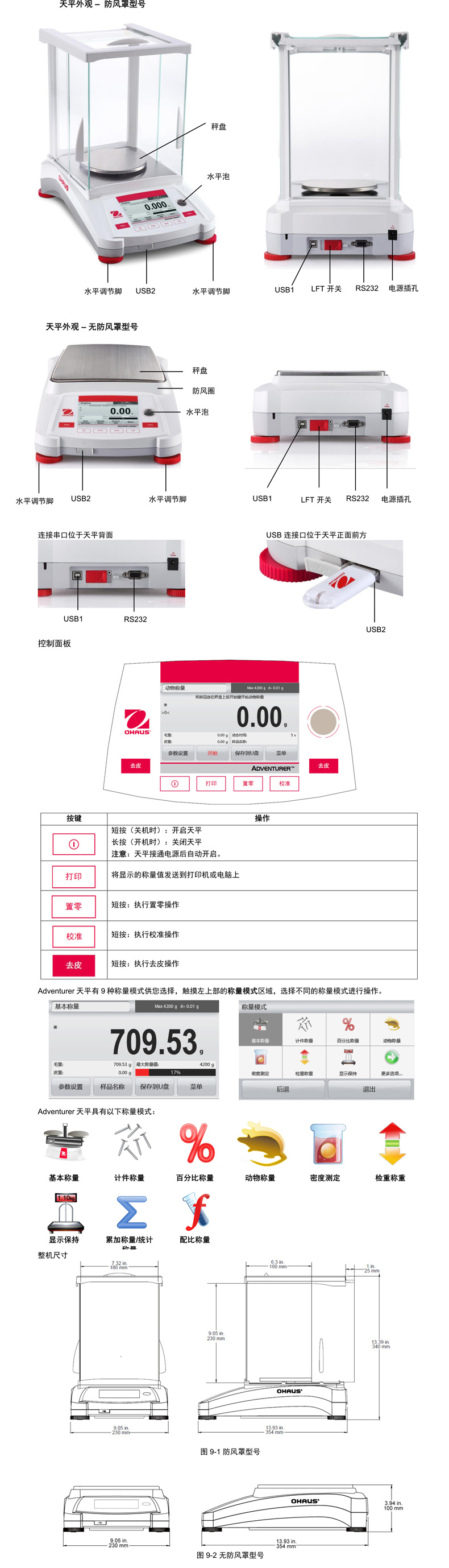 奥豪斯电子天平AX4201ZH/E